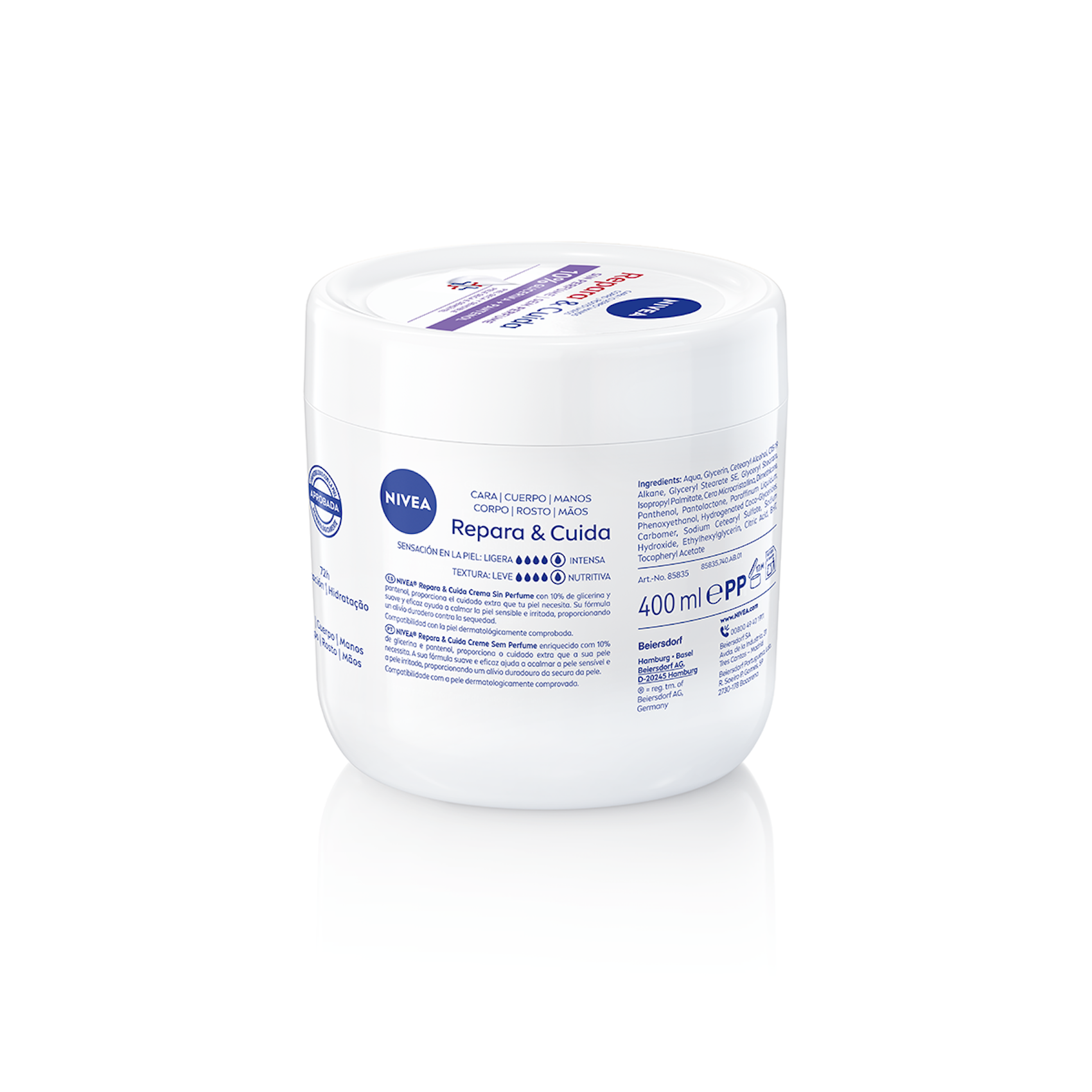 Crema Corporal Repara Y Cuida Glicerina Y Panthenol Nivea 400Ml