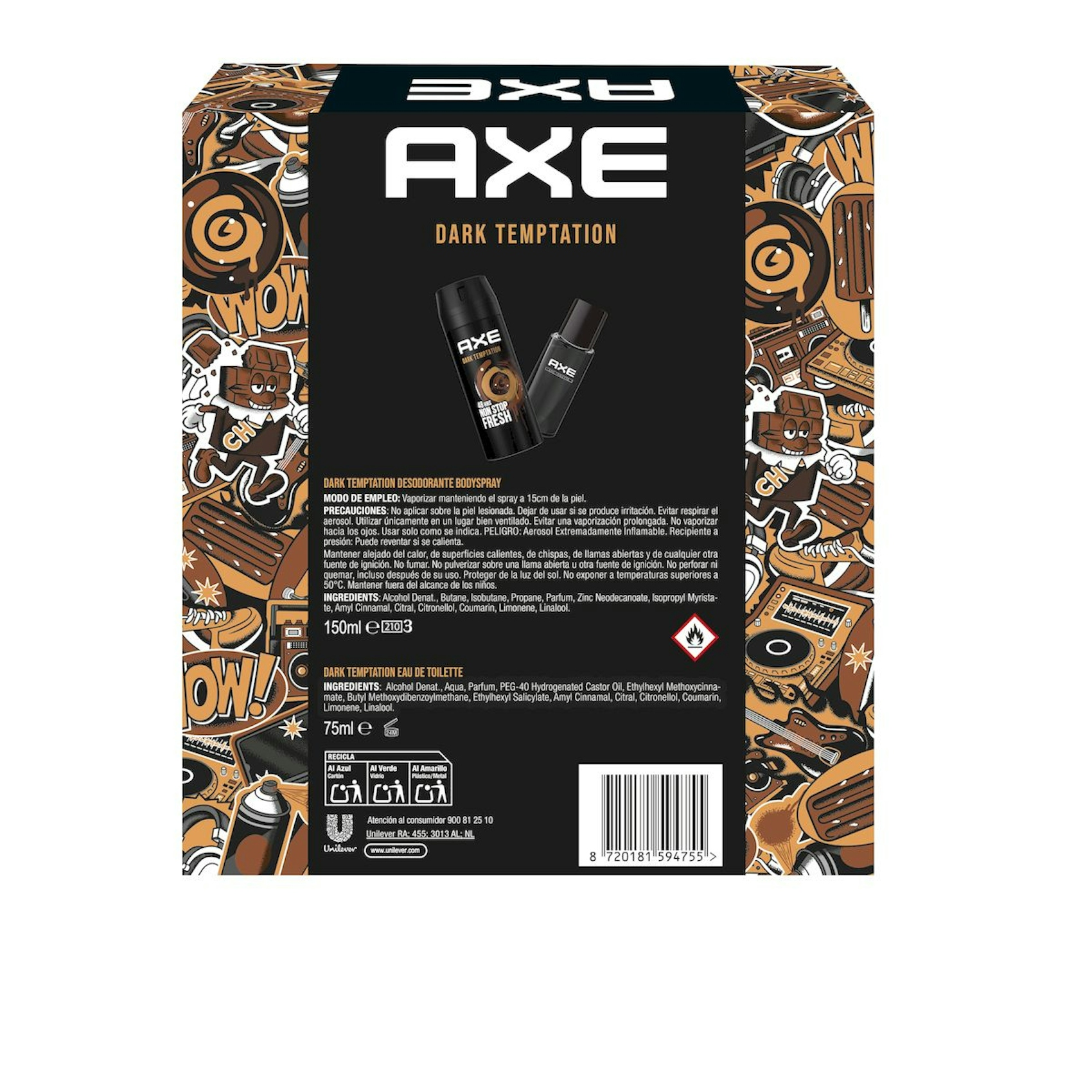 Estuche Axe Dark Temptation