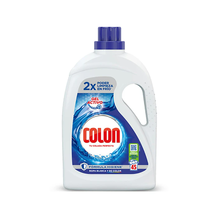 Detergente Líquido Gel Activo Colon 45 Lv