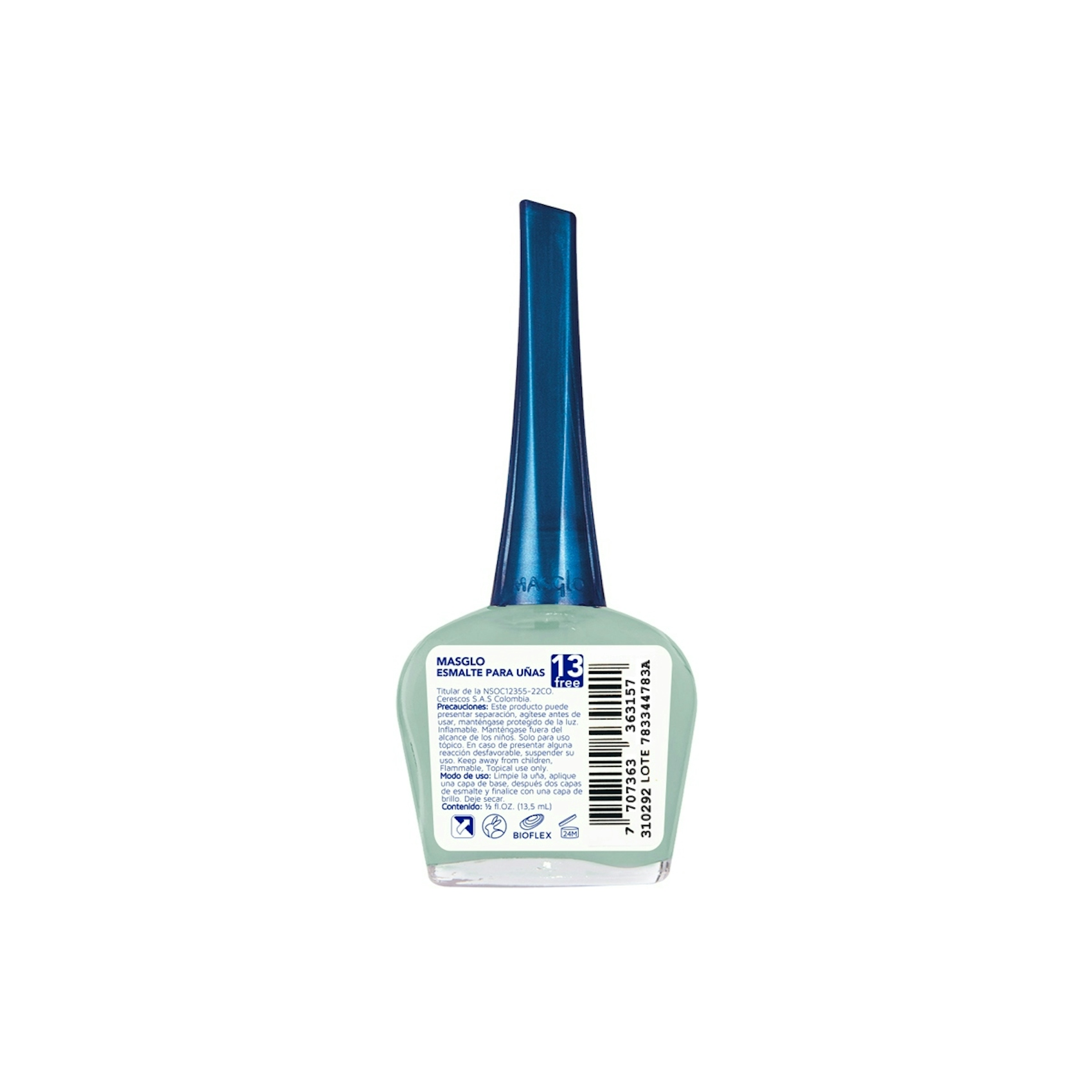 Esmalte De Uñas Masglo Tonos Azules Y Verdes