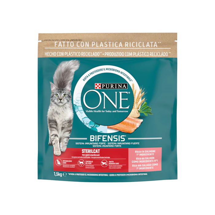 Pienso Gatos Esterilizados Salmón Bifensis Purina One 1.5KgGr