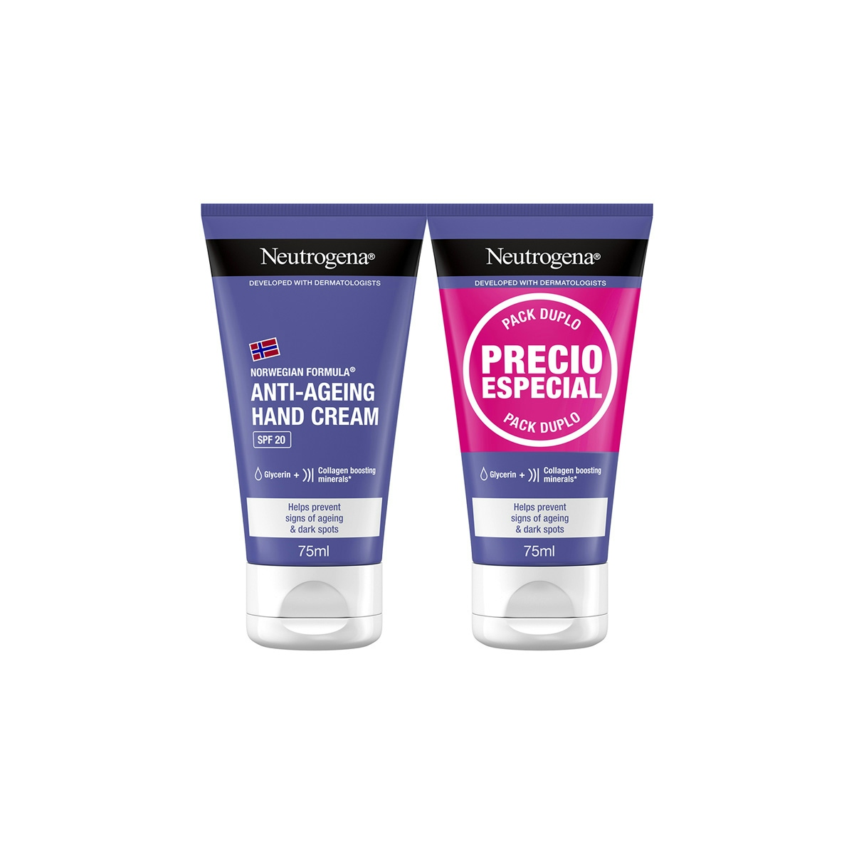 Imagen de Crema De Manos Antiedad Visibly Renew Neutrogena 2x75Ml