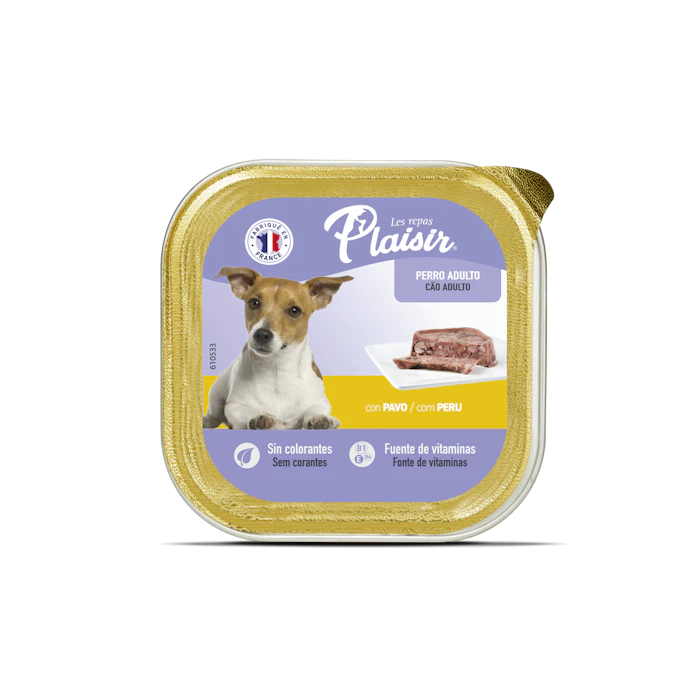 Comida Húmeda Perros Paté Pavo Plaisir 150G