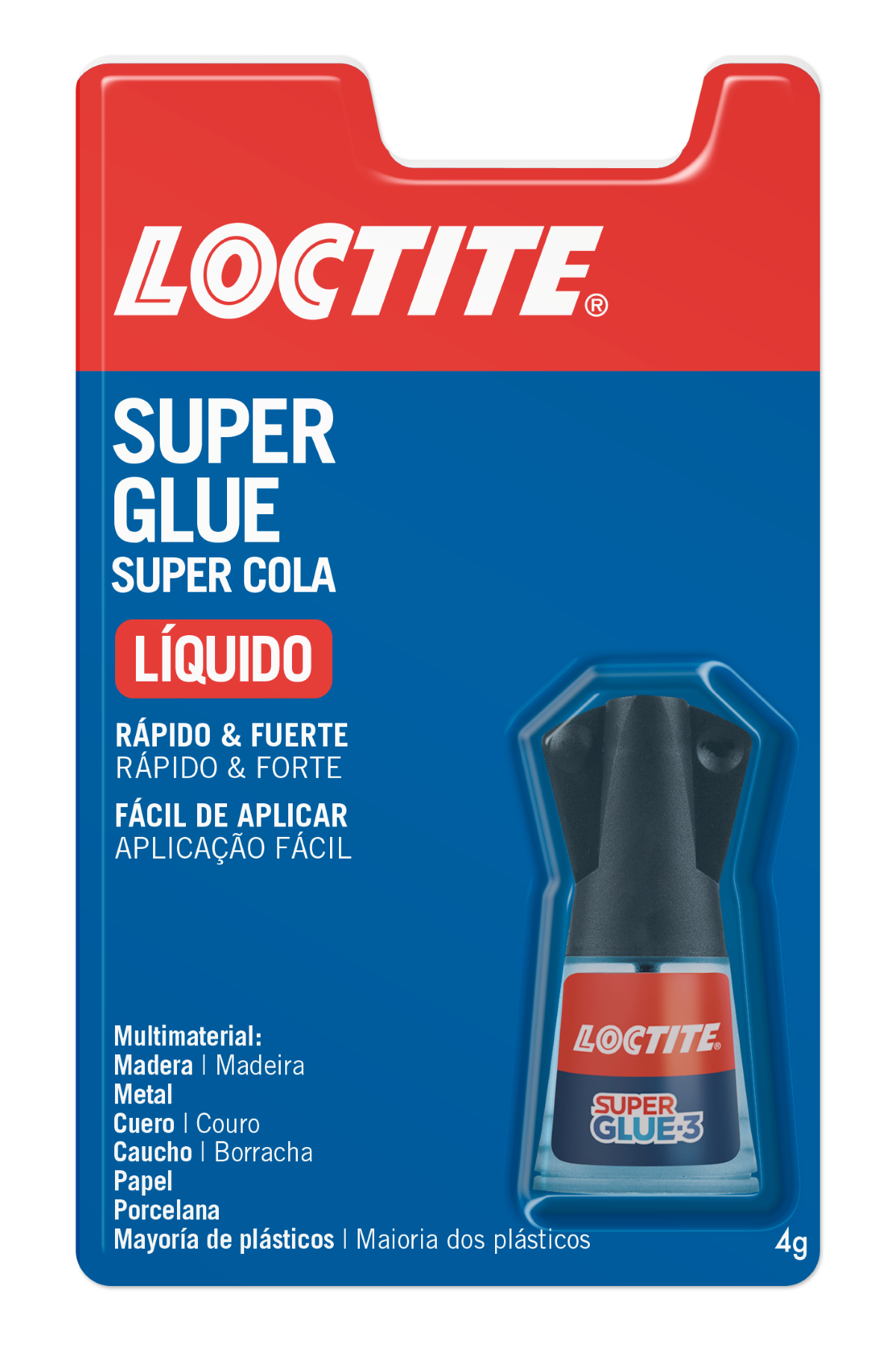 Super Glue-3 pincel LOCTITE 4 gr