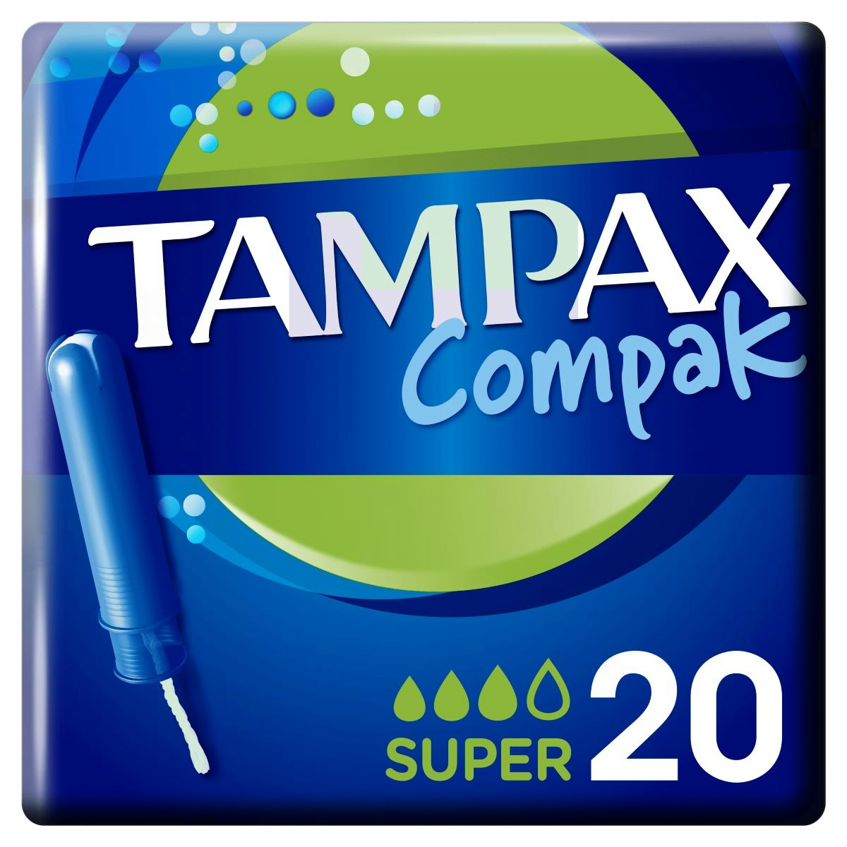 Tampón super TAMPAX Compak 20 uds