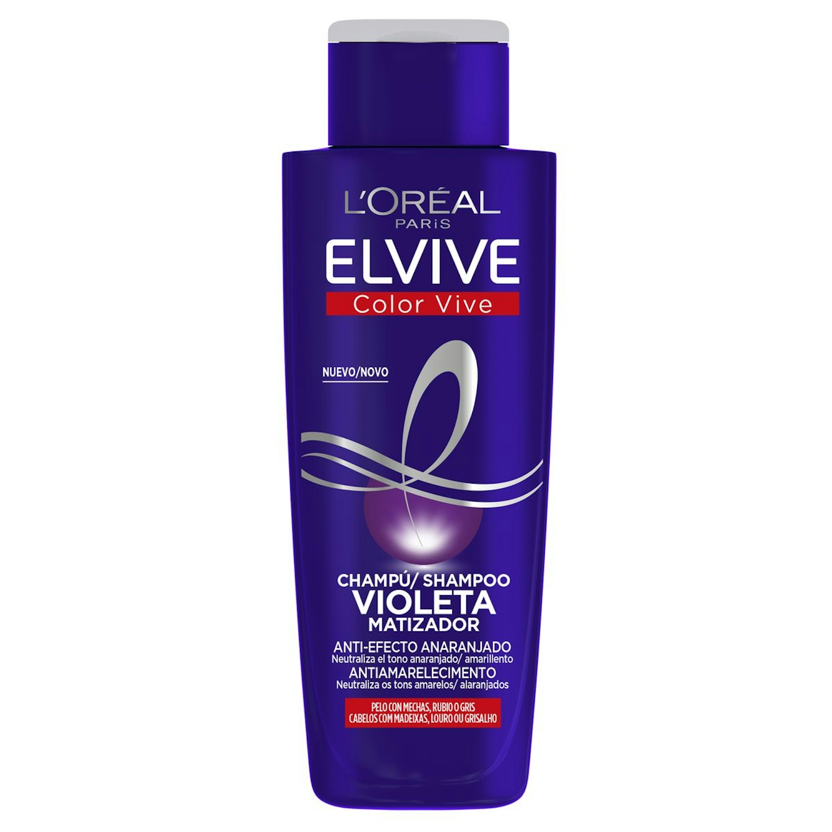 Champú Violeta matificante para mechas y teñidos ELVIVE Color Vive 200 ml