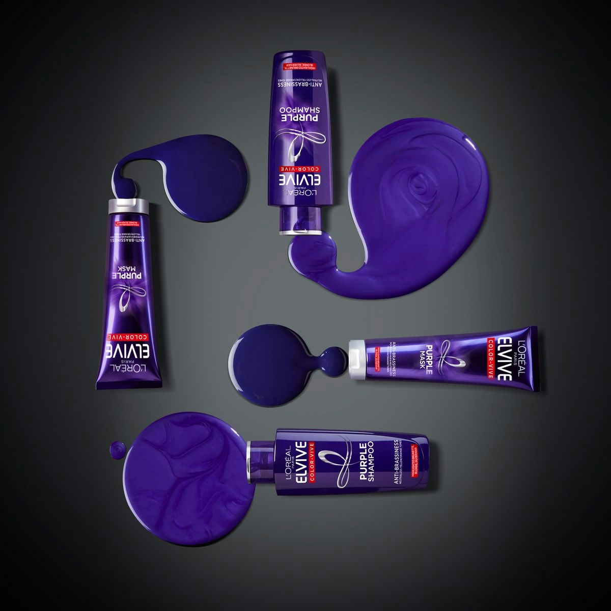Mascarilla violeta matificanete ELVIVE Color Vive cabellos con mechas, rubio o gris 150 ml