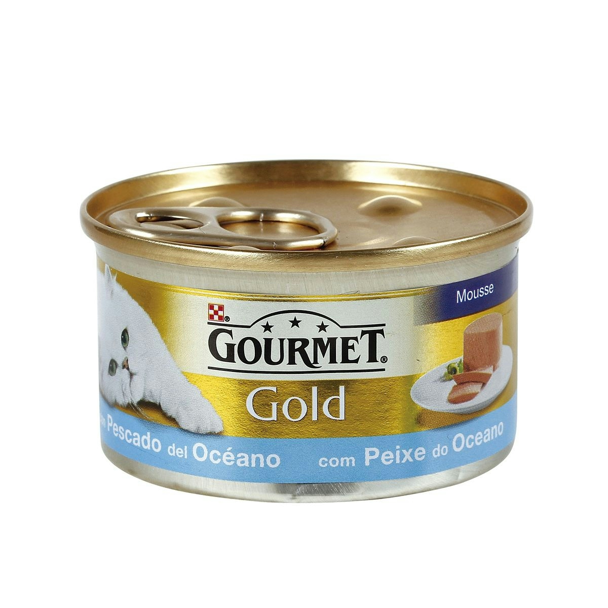 Alimento gatos de pescado Gourmet 85 gr