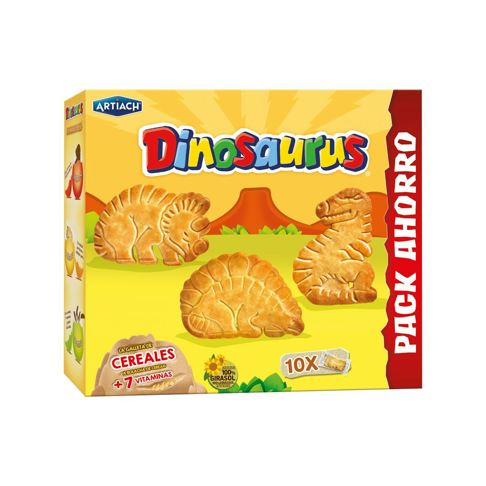 Dinosaurus Galletas De Cereales Con Vitaminas Artiach Caja 411 Gr 0