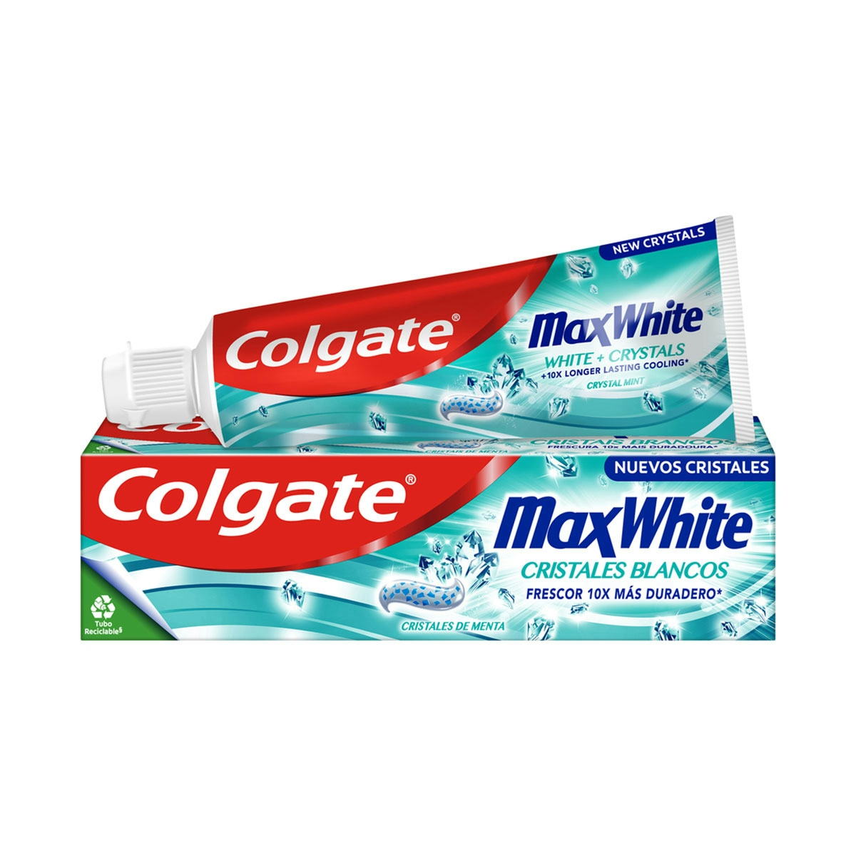 Pasta de dientes blanqueadora Colgate MaxWhite con cristales blancos 75ml