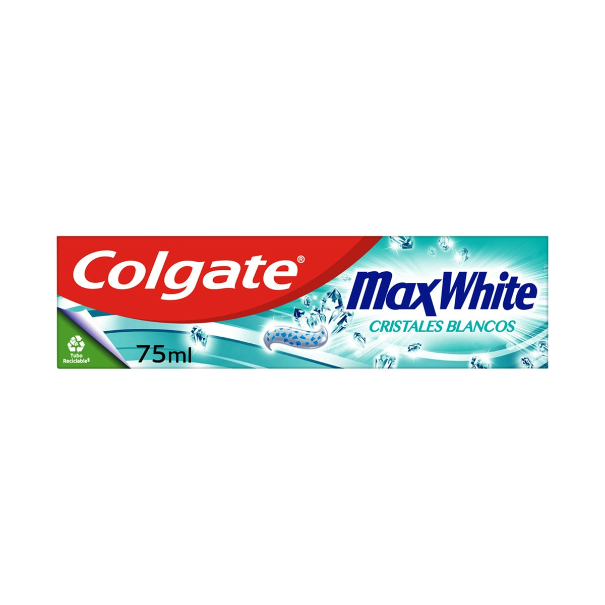 Pasta de dientes blanqueadora Colgate MaxWhite con cristales blancos 75ml