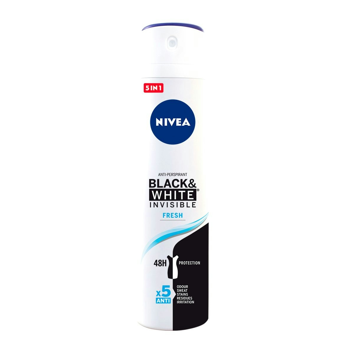 Desodorante invisible NIVEA fresh for black & white fresh spray 200 ml