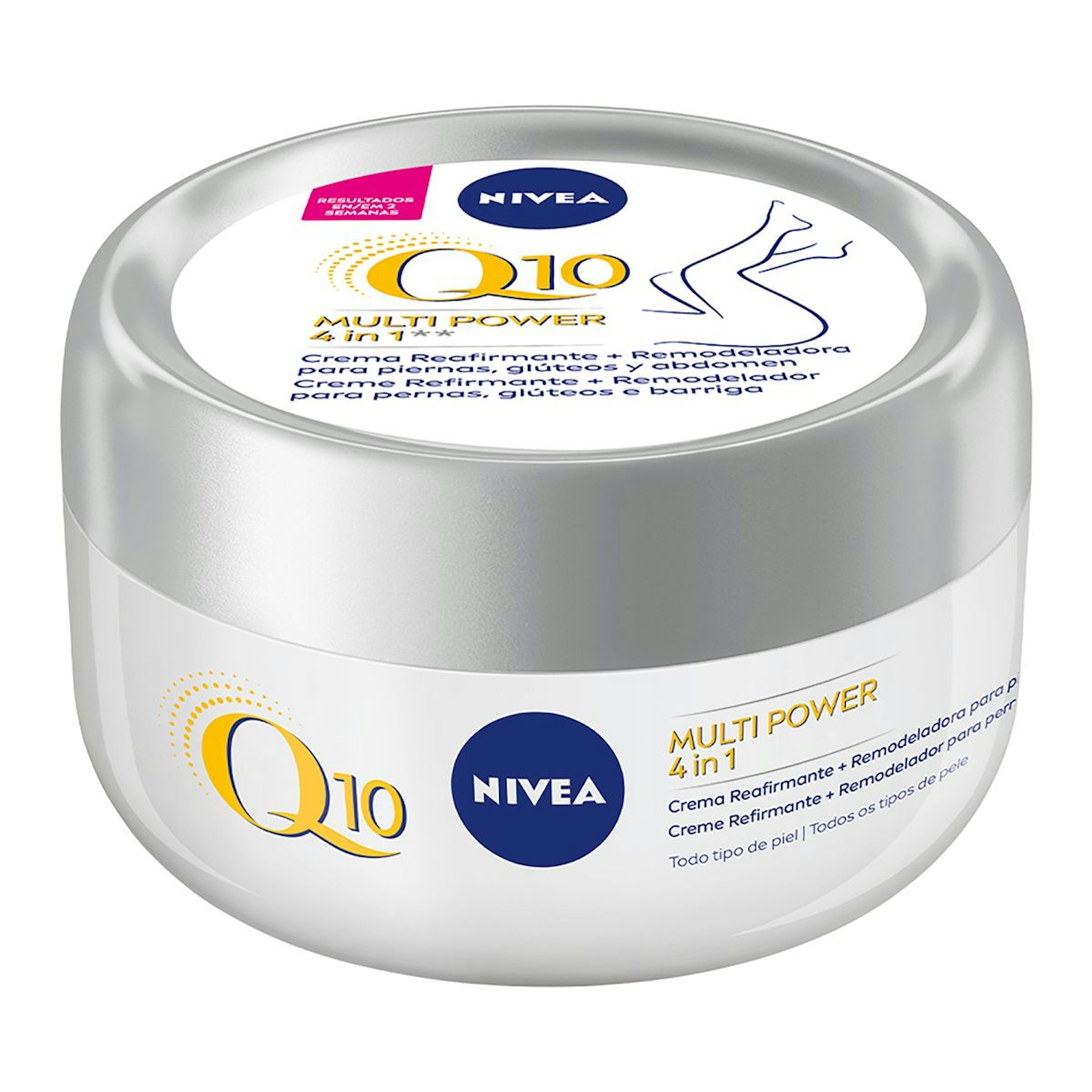 Crema Q10 plus NIVEA remodeladora para vientre, muslos y glúteos tarro 300 ml