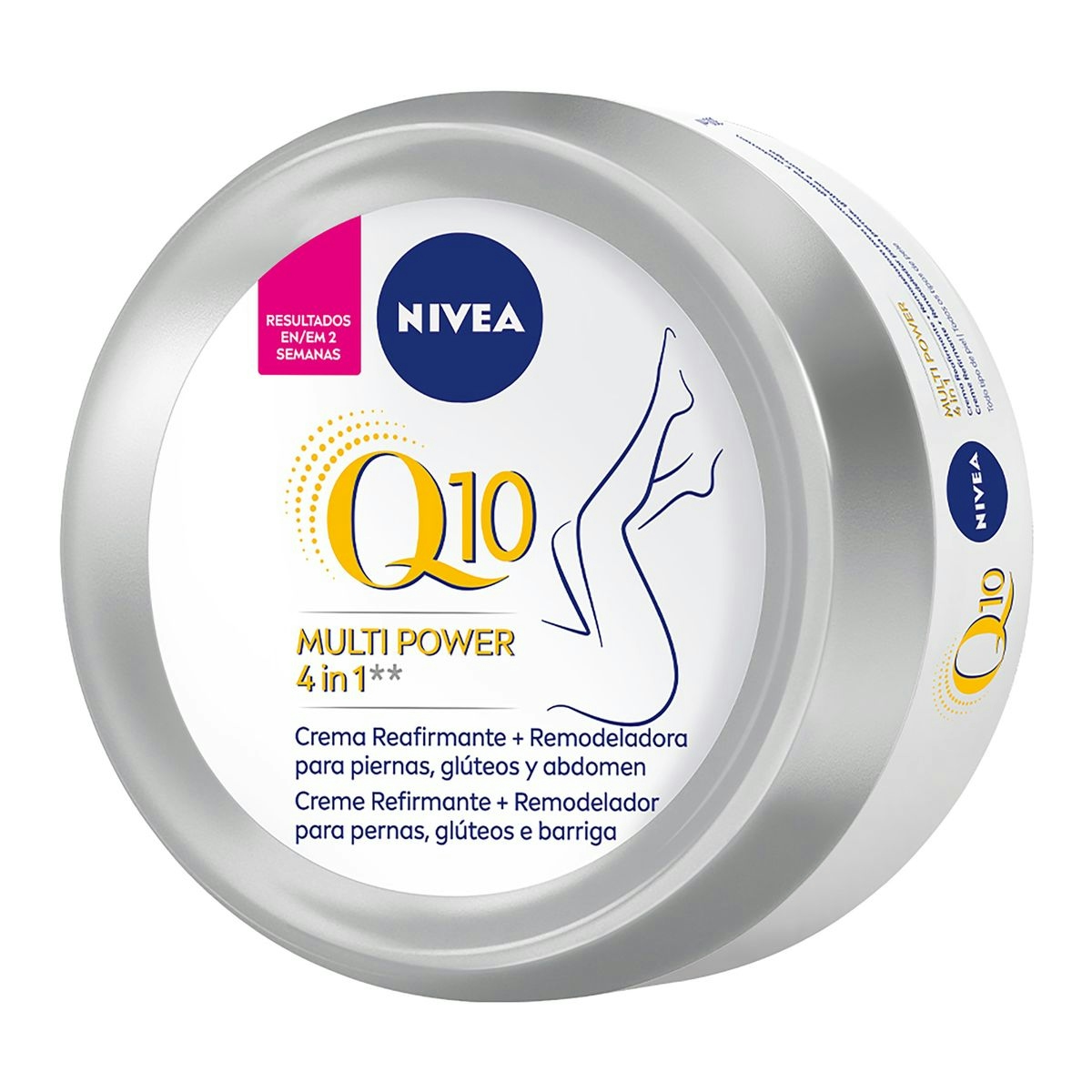 Crema Q10 plus NIVEA remodeladora para vientre, muslos y glúteos tarro 300 ml