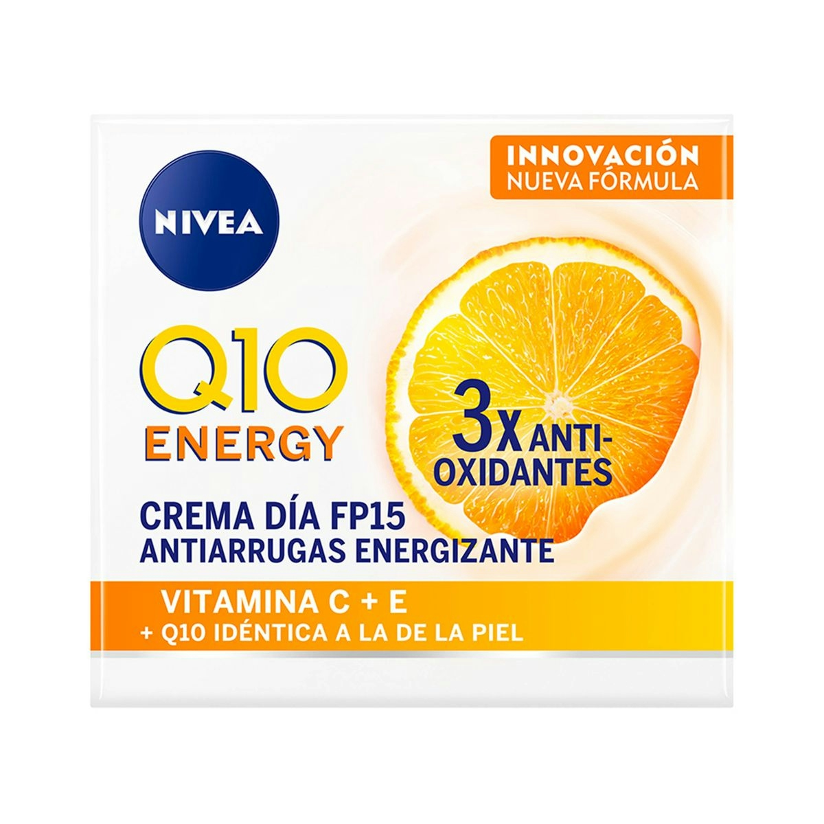 Crema Q10+ spf 15 NIVEA antiedad energizante tarro 50 ml