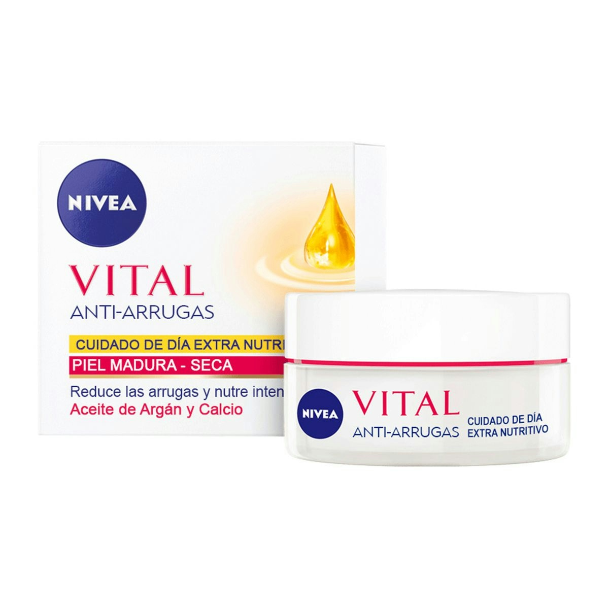 Crema antiedad de día NIVEA Vital extra nutritivo piel seca tarro 50 ml