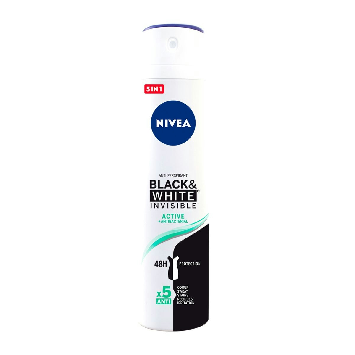Desodorante invisible NIVEA for black & active spray 200 ml