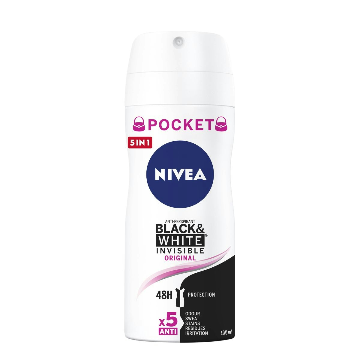 Desodorante Black & white original NIVEA spray 100 ml