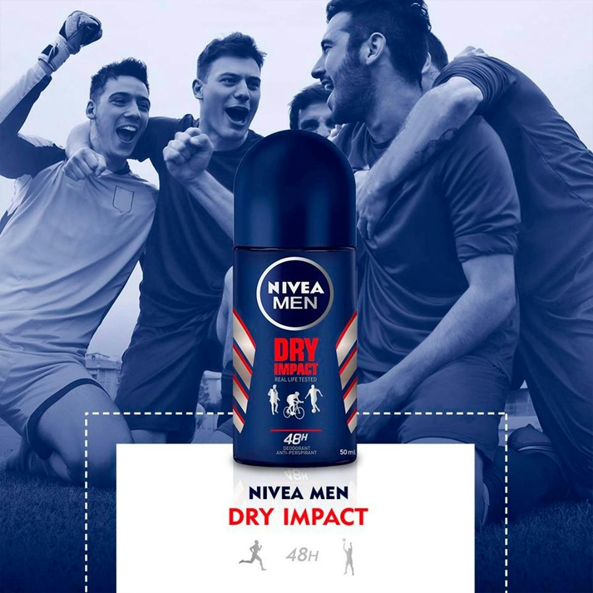 Men desodorante dry impact plus NIVEA roll on 50 ml