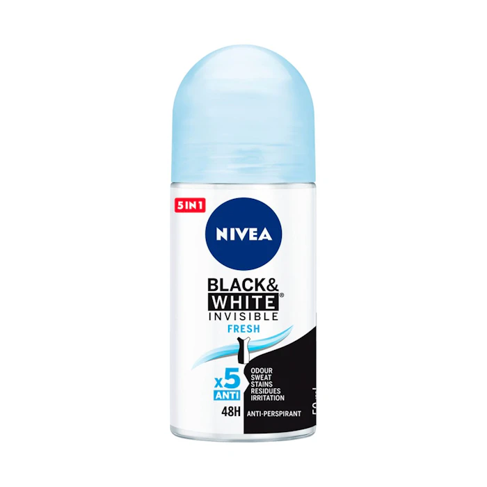 Desodorante Roll-On Black & White Invisible Fresh Nivea 50Ml