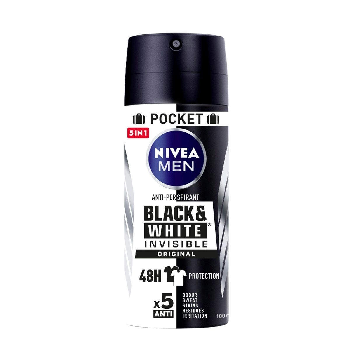 Desodorante Black & white NIVEA spray 100 ml