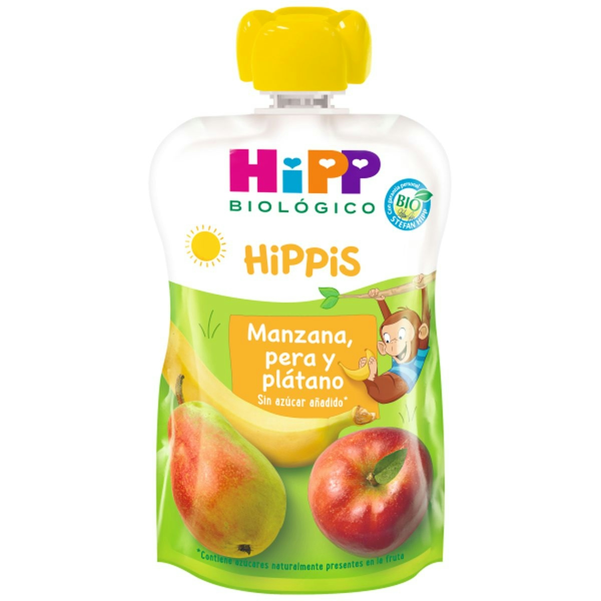Bolsita manzana, pera y plátano HIPP Bio 100 gr