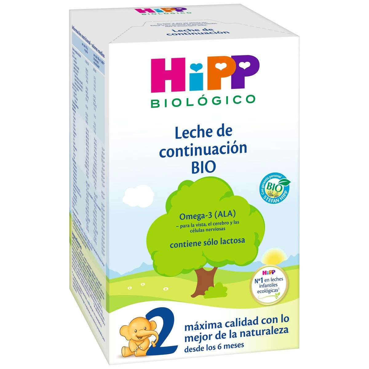Leche de crecimiento 2 HIPP Bio 600 gr