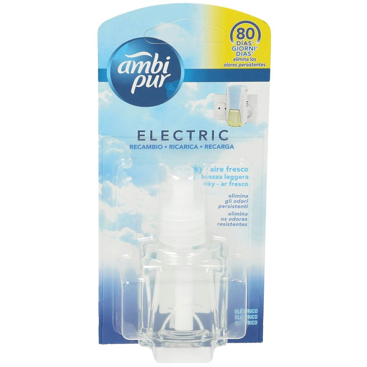 Ambientador eléctrico AMBI PUR aroma aire fresco recambio 1 ud