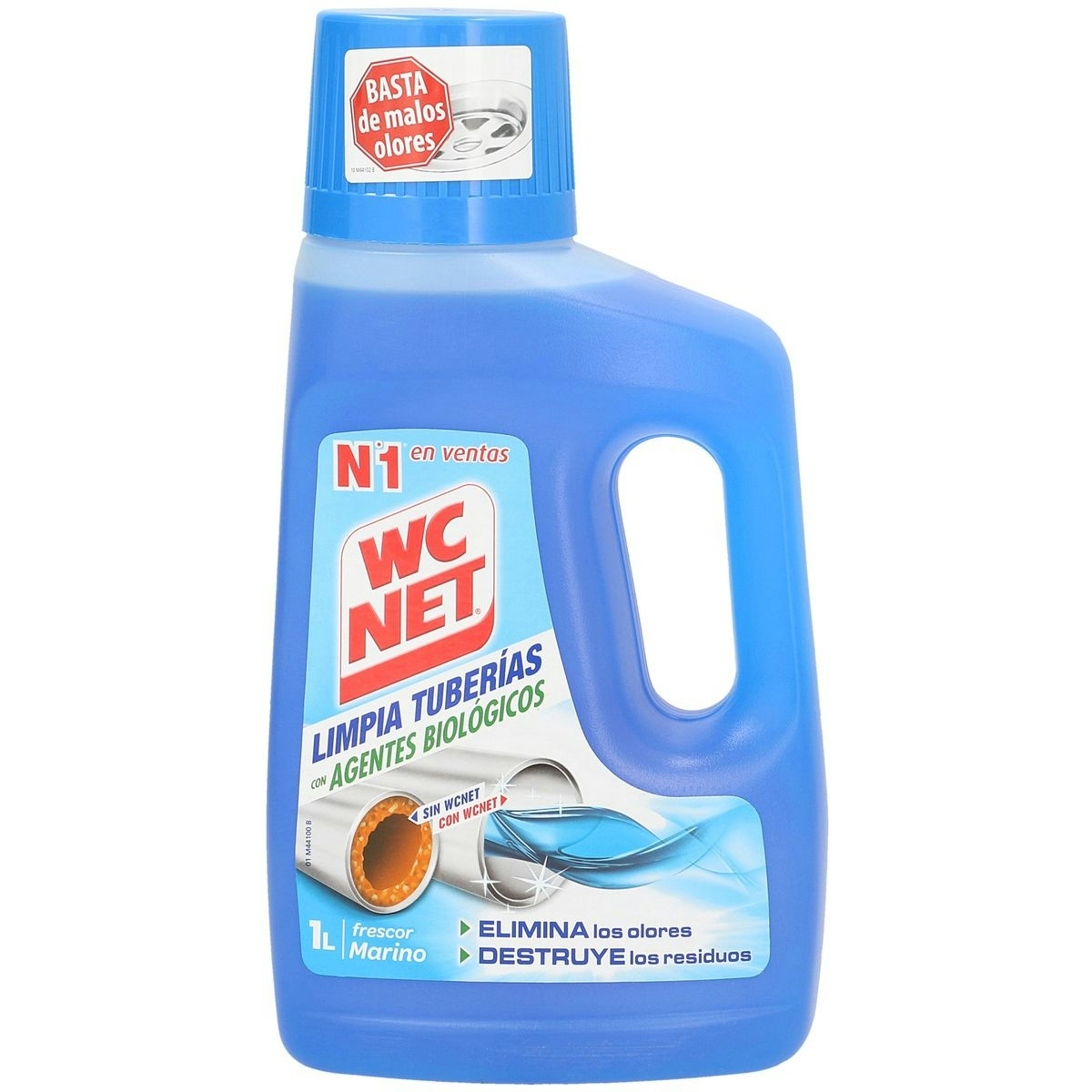 Limpia tuberías WC NET con agentes biológicos botella 1 lt