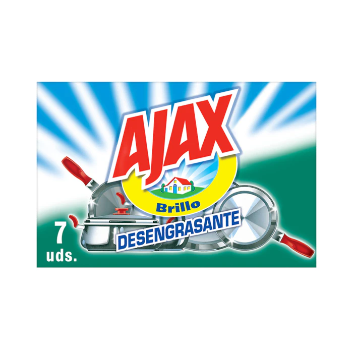 Estropajo Brillo Desengrasante Ajax 7 Uds