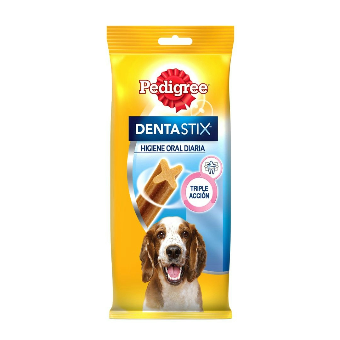 Snack perros PEDIGREE medianos dentastix bolsa 180 gr