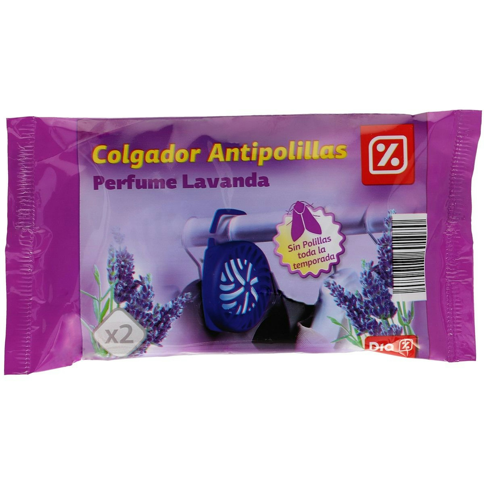 colgador antipolillas perfume lavanda DIA paquete 2 uds 0