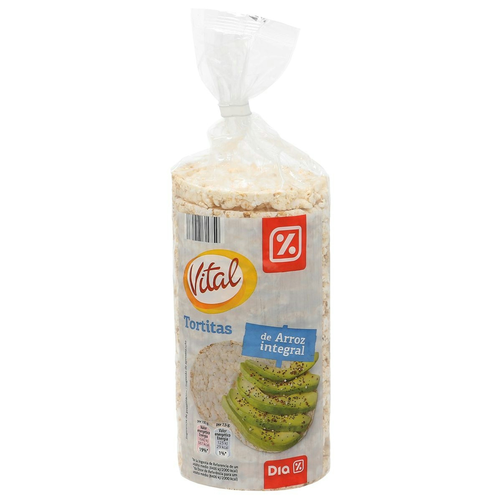 tortitas de arroz integral DIA VITAL bolsa 130 gr 0