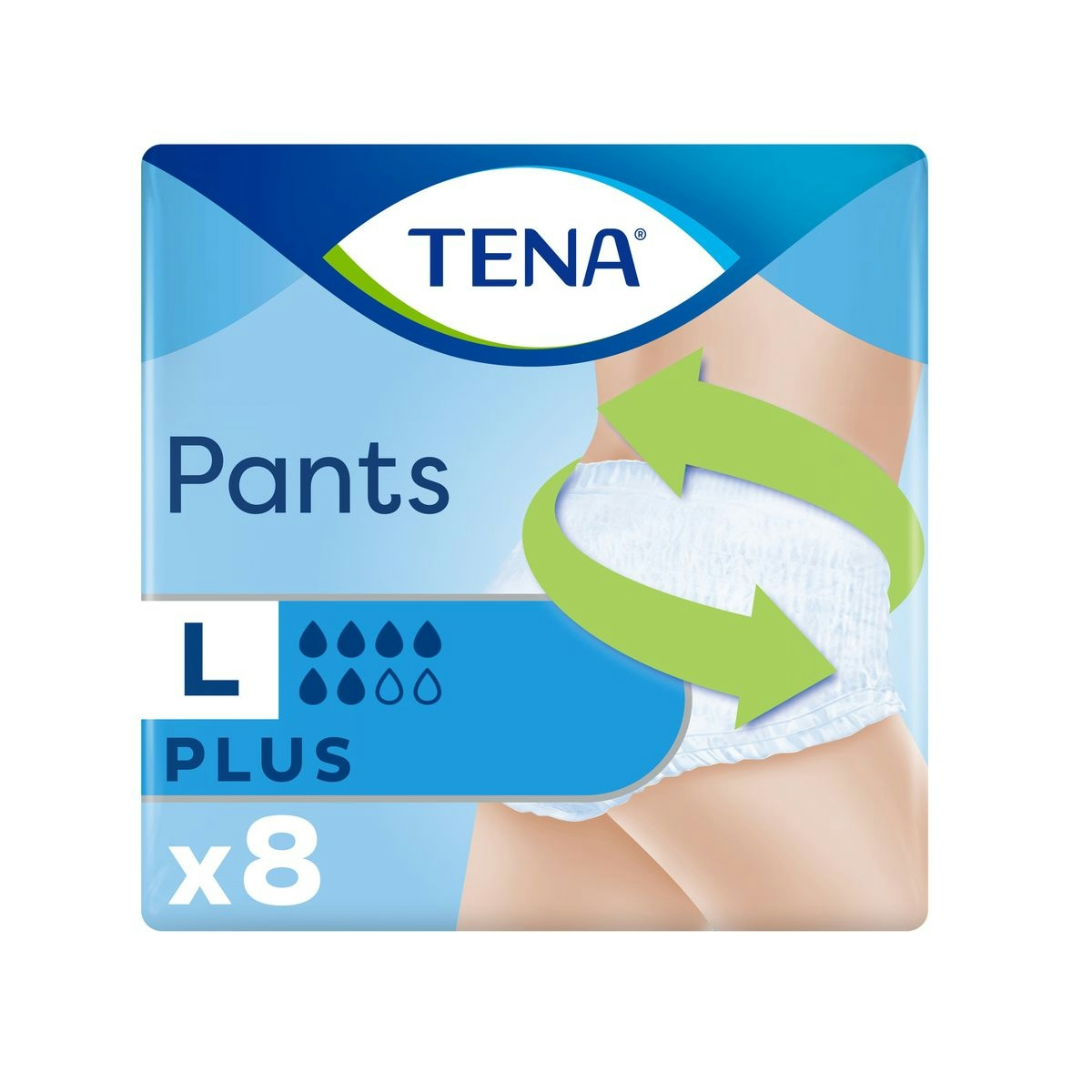 Pantys incontinencia TENA plus talla L paquete 8 uds