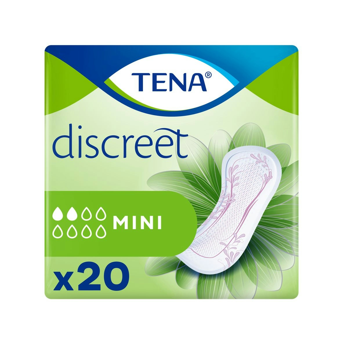 Compresa incontinencia mini discreet TENA 20 uds