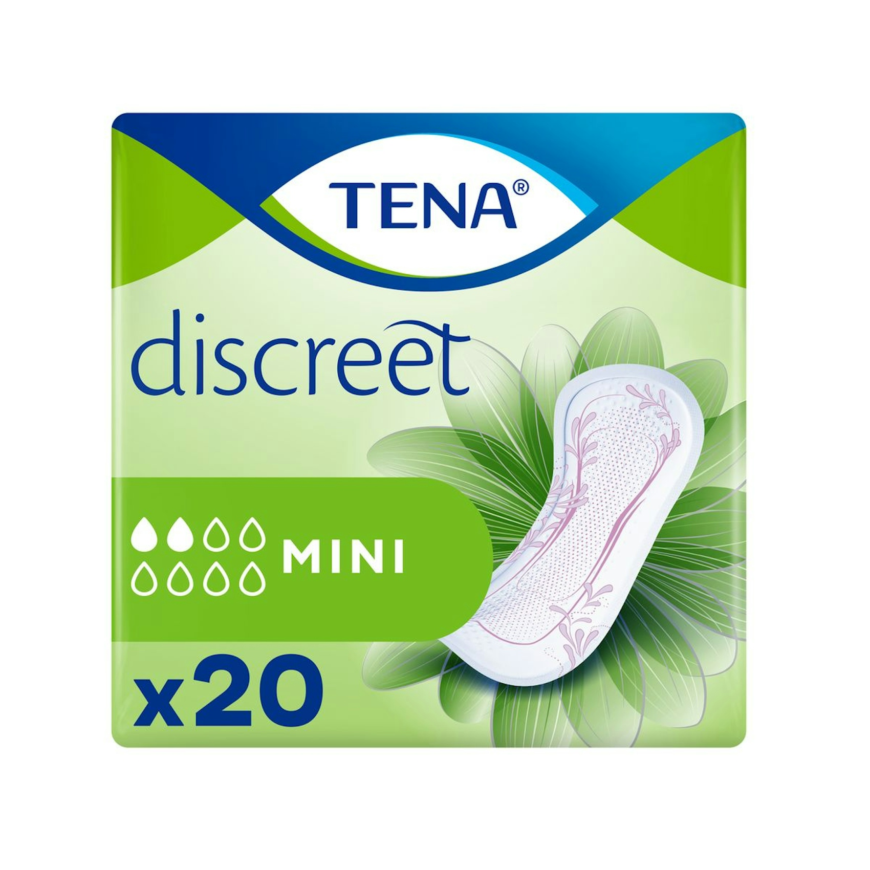 Compresa incontinencia mini ultra Tena Discreet 20 uds