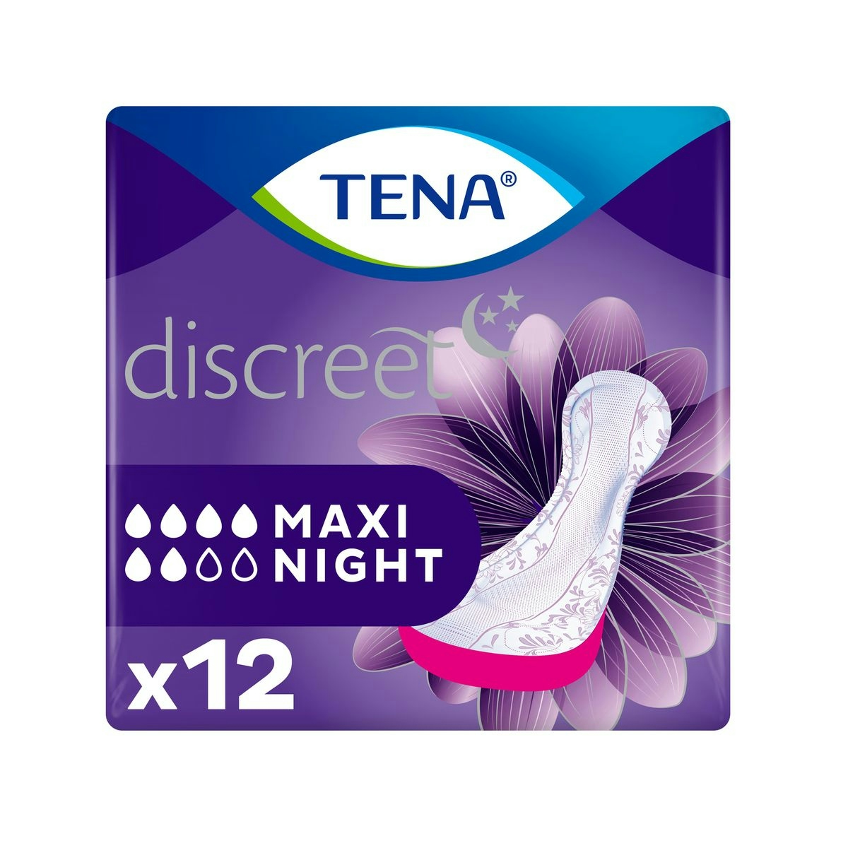 Compresa de incontinencia maxi night TENA Lady paquete 12 uds
