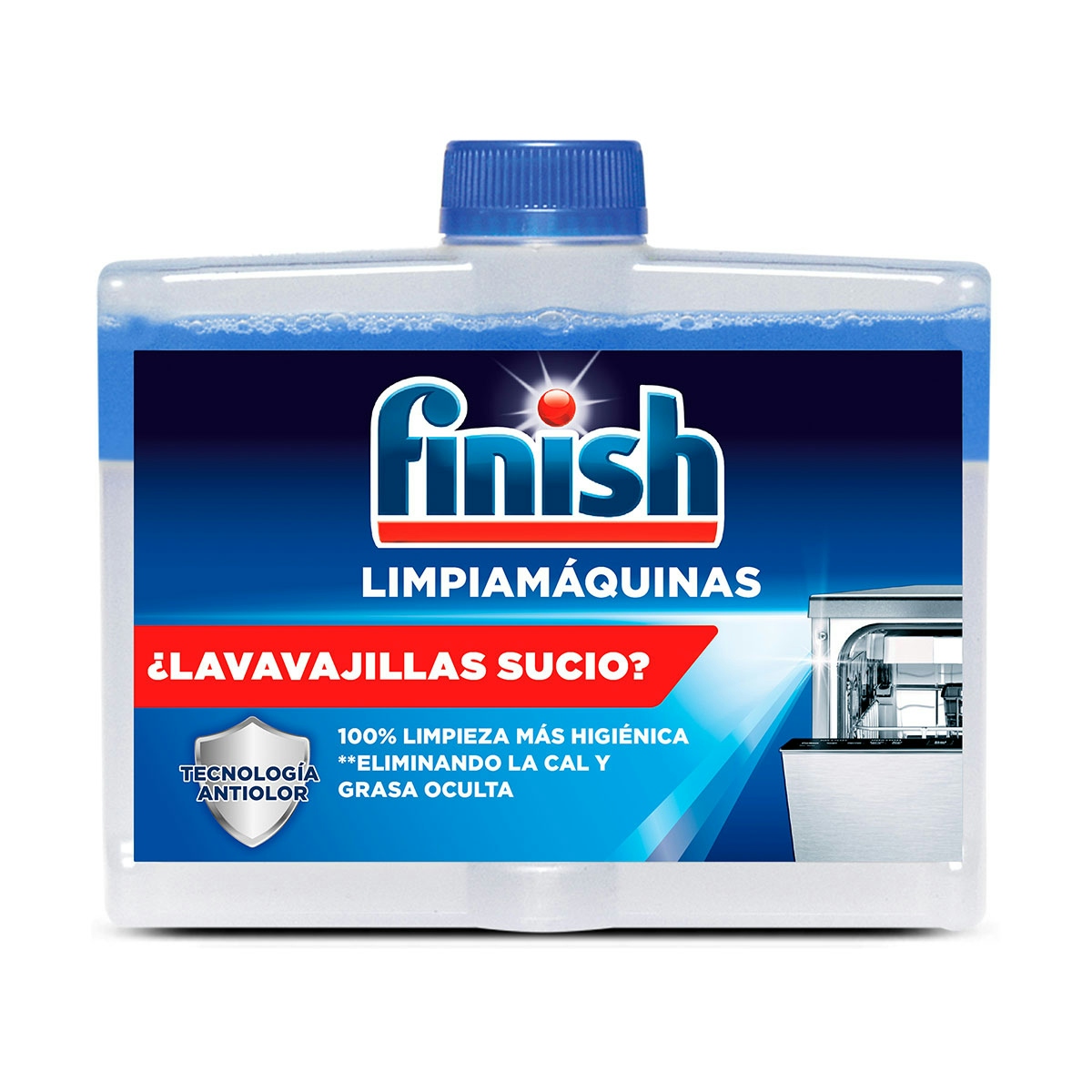 Limpiador lavavajillas FINISH botella 250 ml