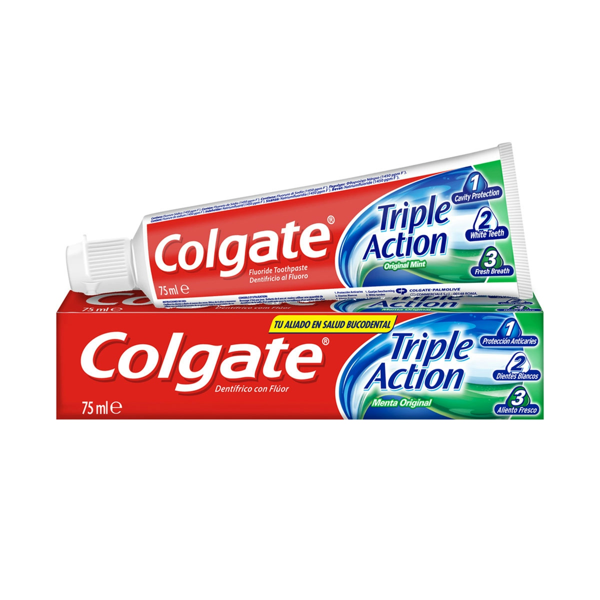 Pasta De Dientes Colgate Triple Action Anticaries Y Frescor A Menta 75Ml Pasta De Dientes Colgate Triple Action Anticaries Y Frescor A Menta 75Ml 0