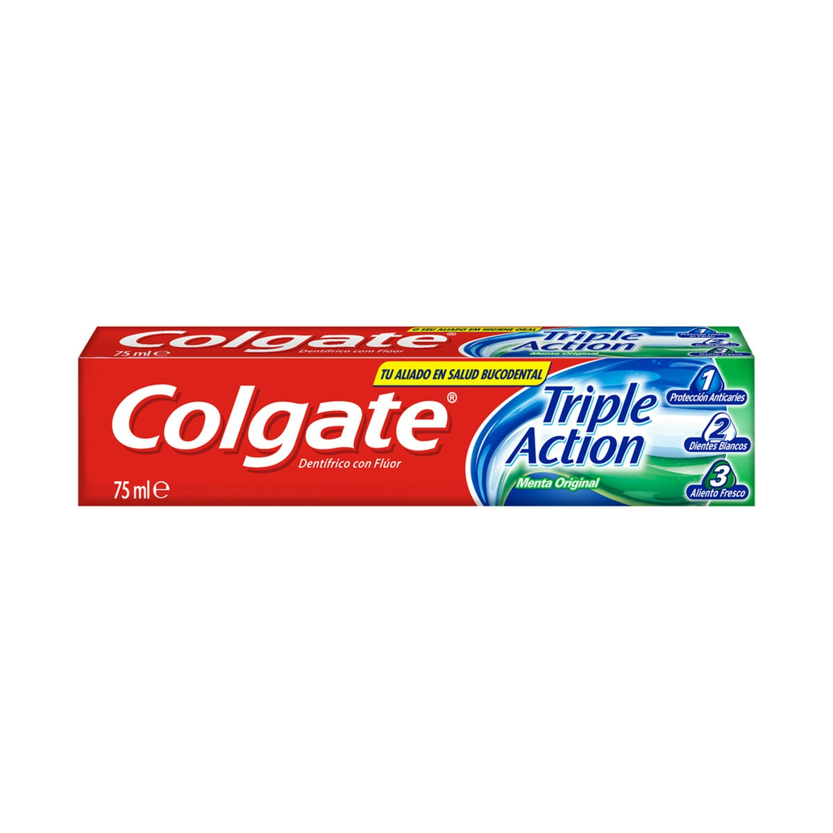 Pasta de dientes Colgate Triple Action anticaries y frescor a menta 75ml