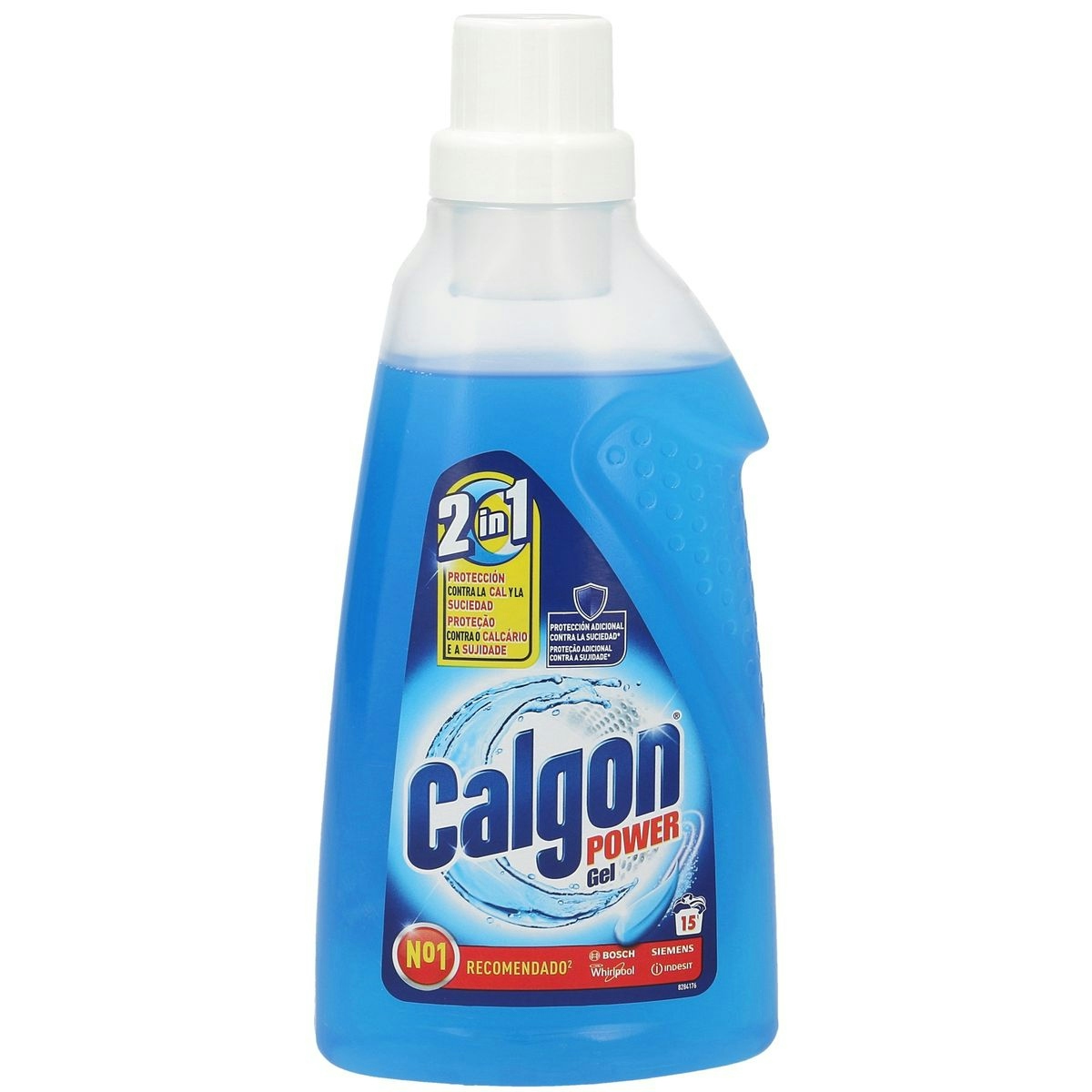 Detergente máquina CALGON gel 2 en 1 botella 750 ml 15 lavados