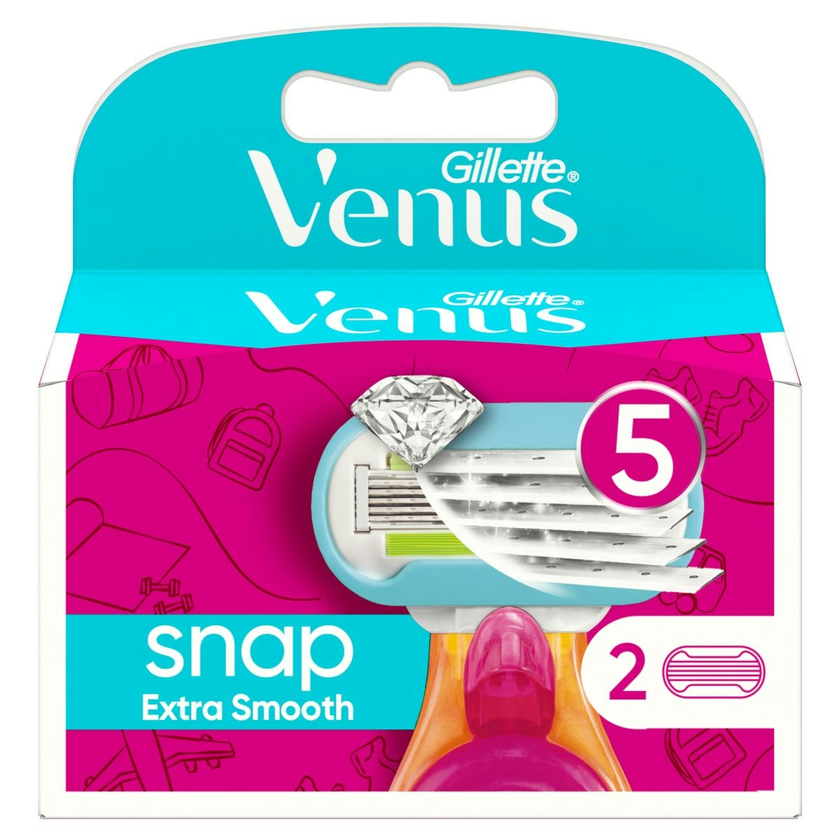 Recambio Maquinilla Snap Extra Smooth Venus 2 Uds Recambio Maquinilla Snap Extra Smooth Venus 2 Uds 0