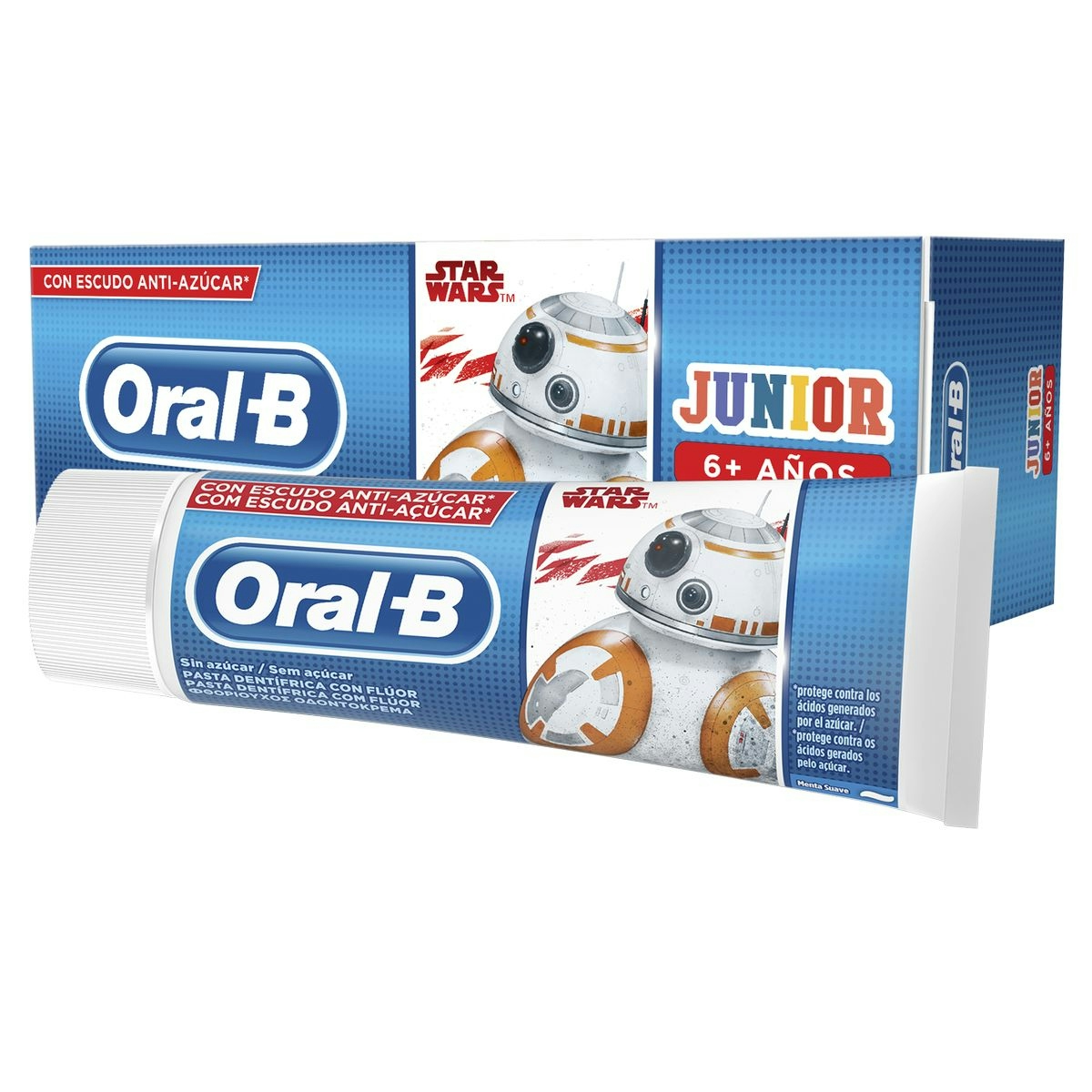 Pasta de dientes Kids ORAL B star wars suave +6 años tubo 75 ml