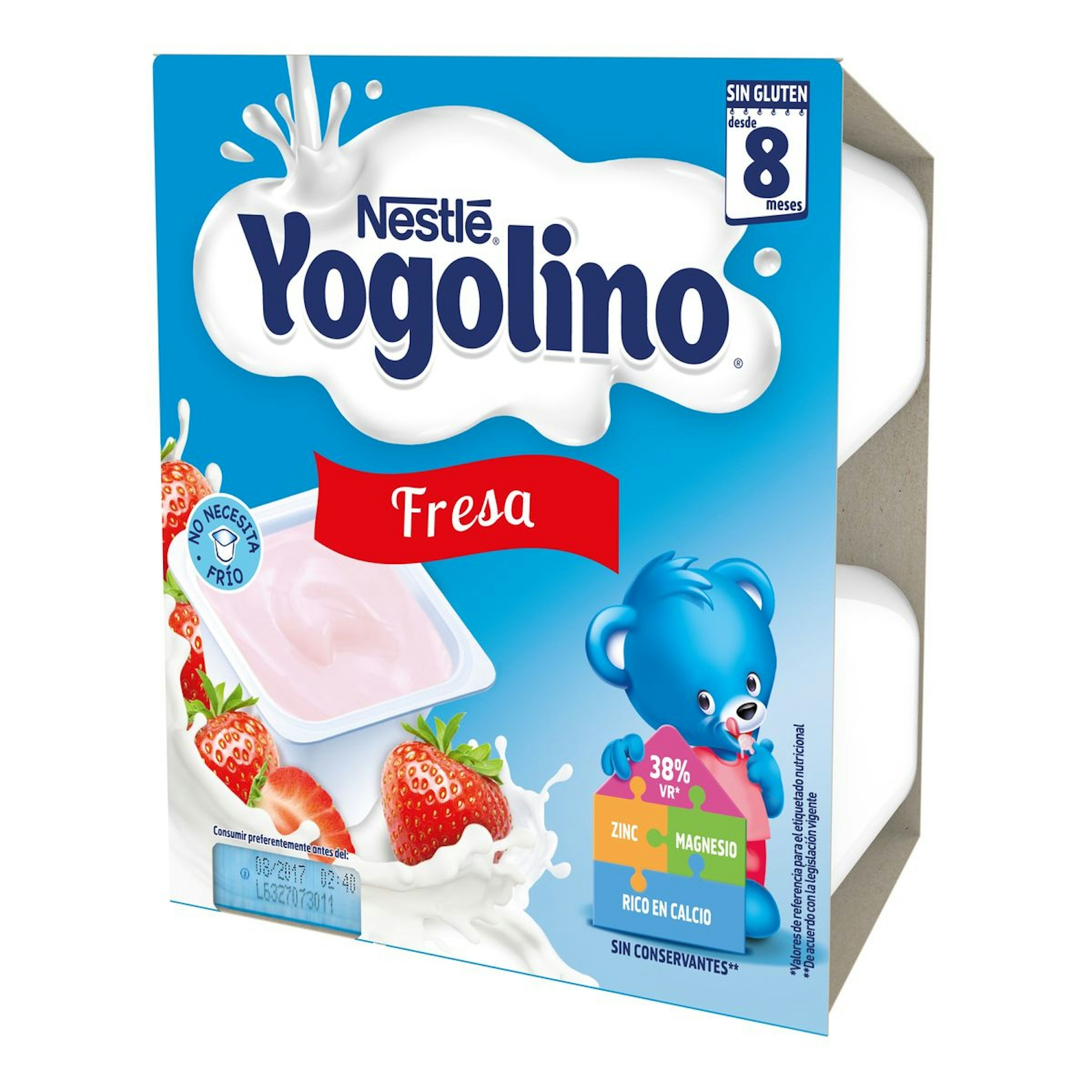 Yogolino fresa NESTLE pack 4x100 gr