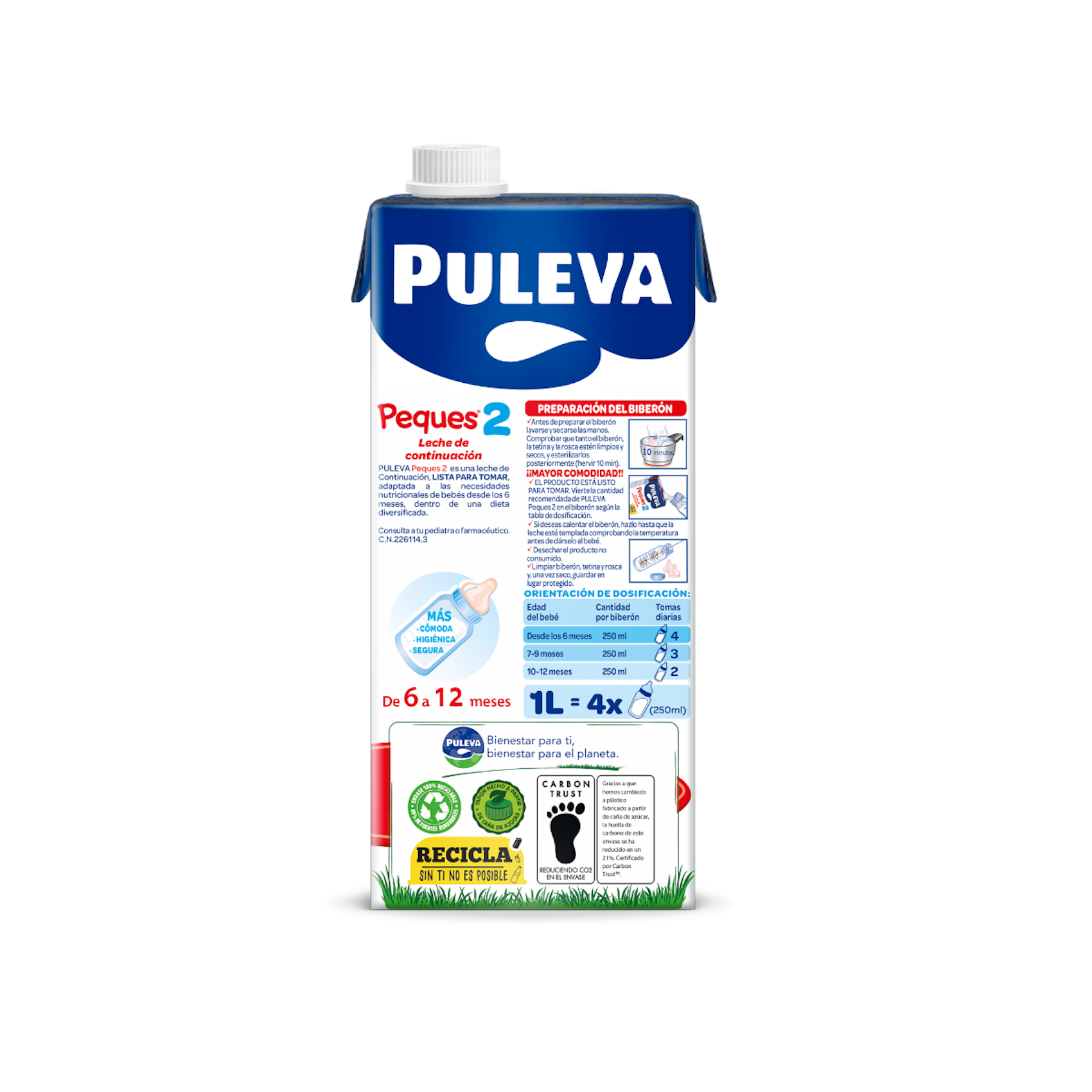 Leche crecimiento 2 PULEVA 1 lt