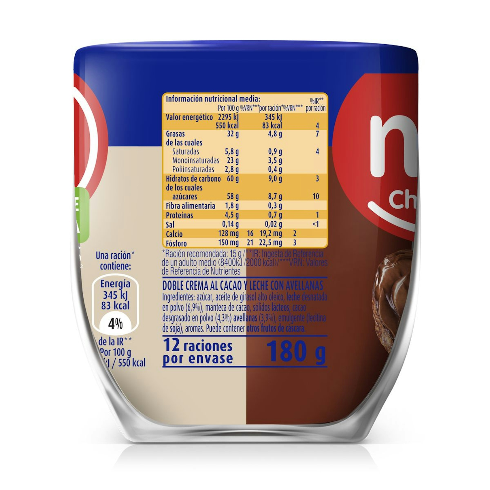 Nocilla Duo Crema De Cacao Vaso 180 Gr
