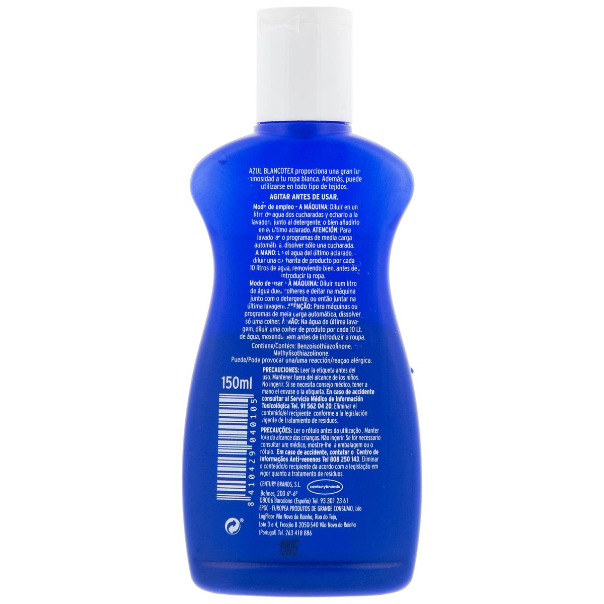 Blanqueador Azulete Blanco Tex 150Ml