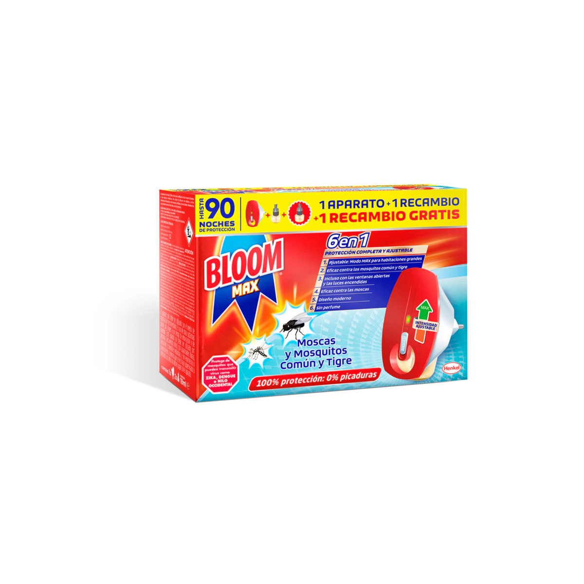 Inseticida Elétrico Moscas e Mosquitos + 2 Recargas Bloom Max Inseticida Elétrico Moscas e Mosquitos + 2 Recargas Bloom Max 0