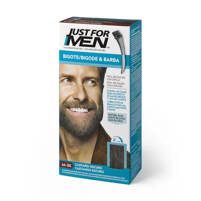 Tinte Para Bigote Y Barba Just For Men M35 Castaño Oscuro