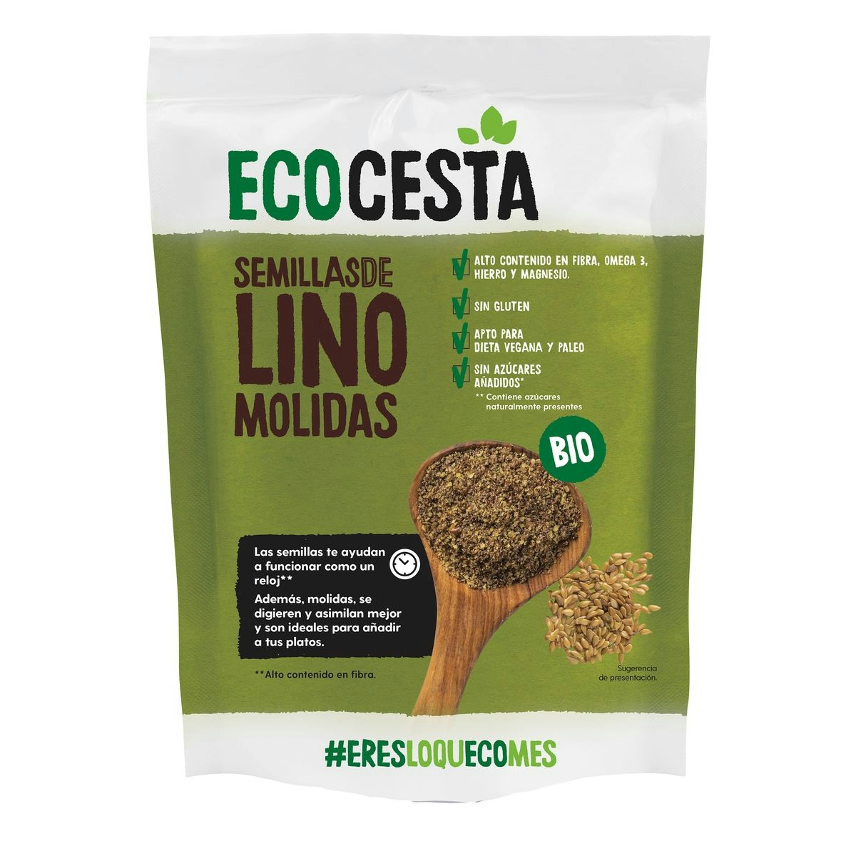 Semilla de lino de lino ECOCESTA Bio 200 gr